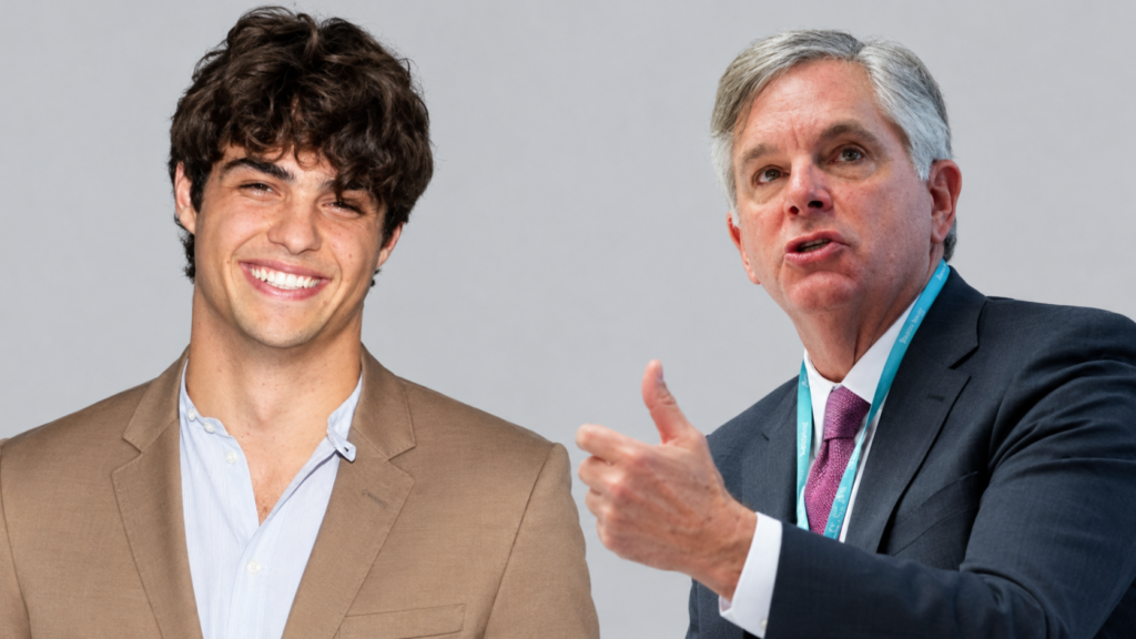 Larry Culp and Noah Centineo