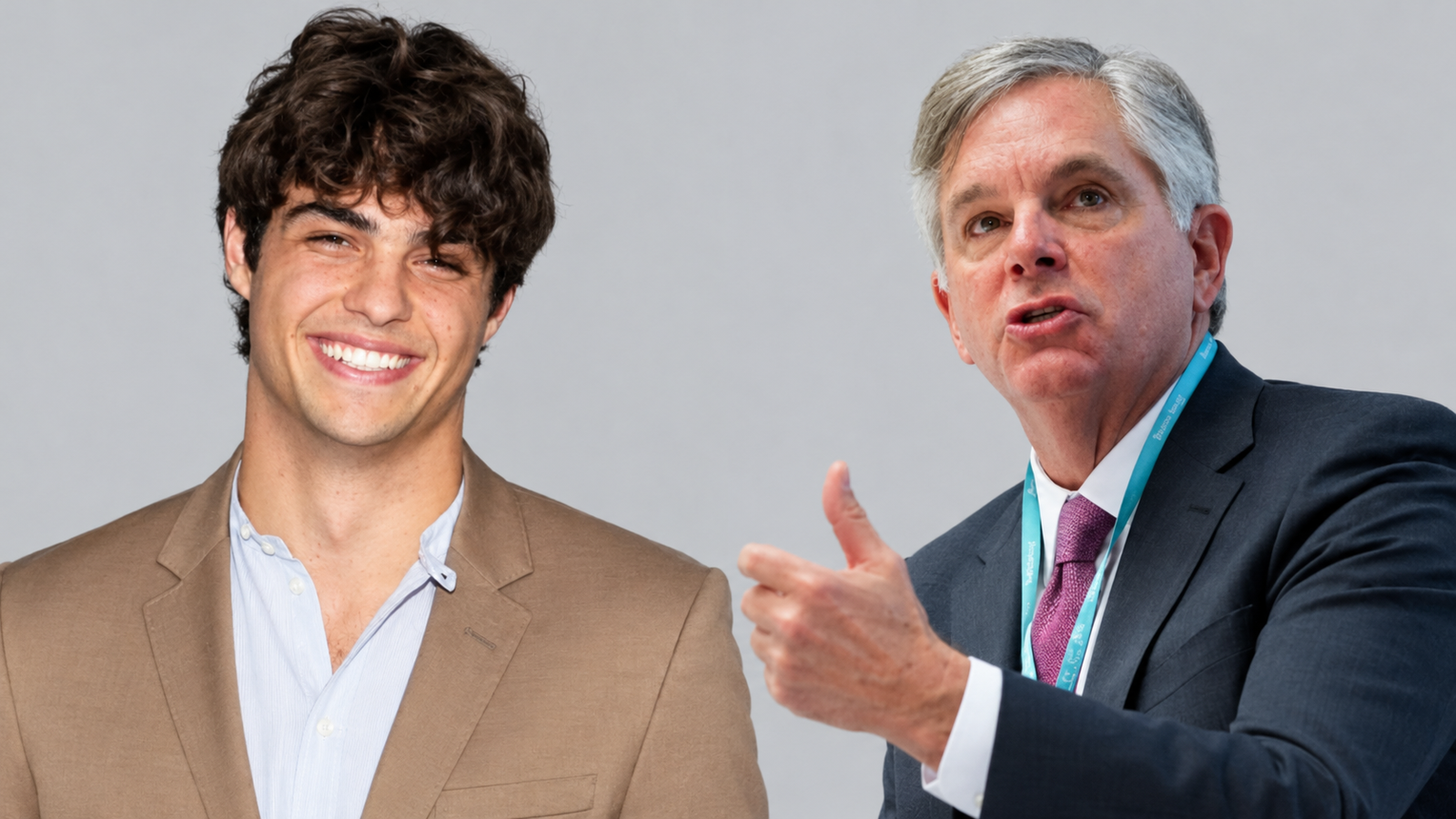 Larry Culp and Noah Centineo